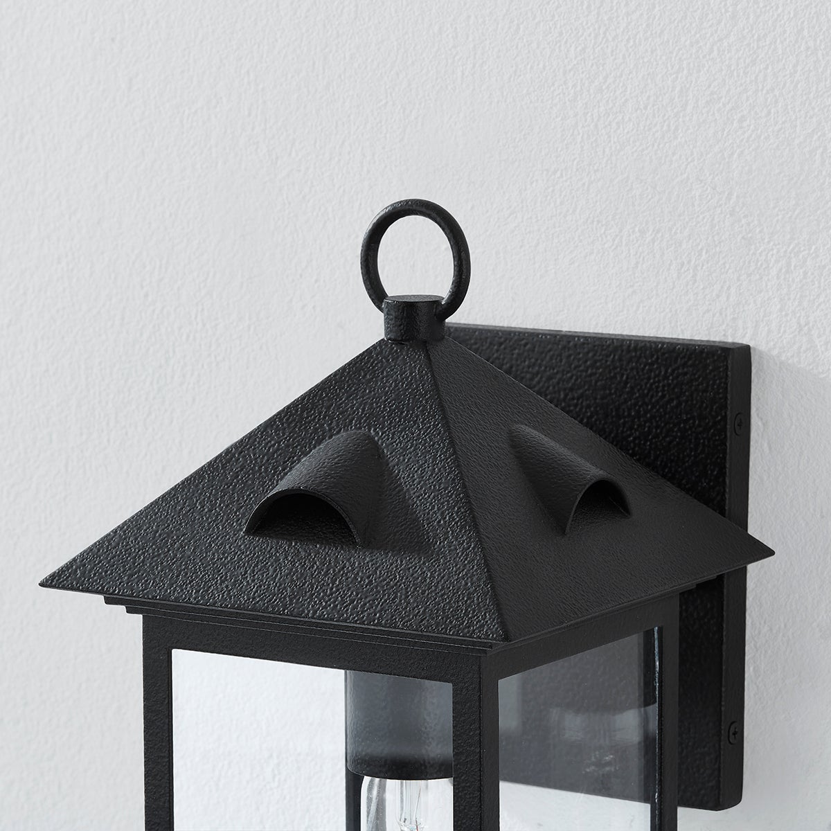Troy Corning Outdoor Wall Sconce Forged Iron Detail 1
