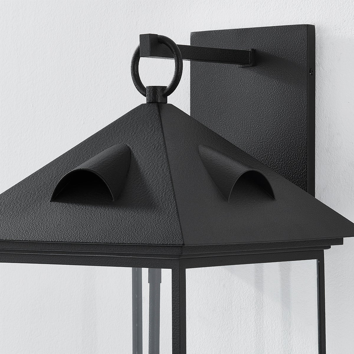 Troy Corning Outdoor Wall Sconce Forged Iron Detail 3