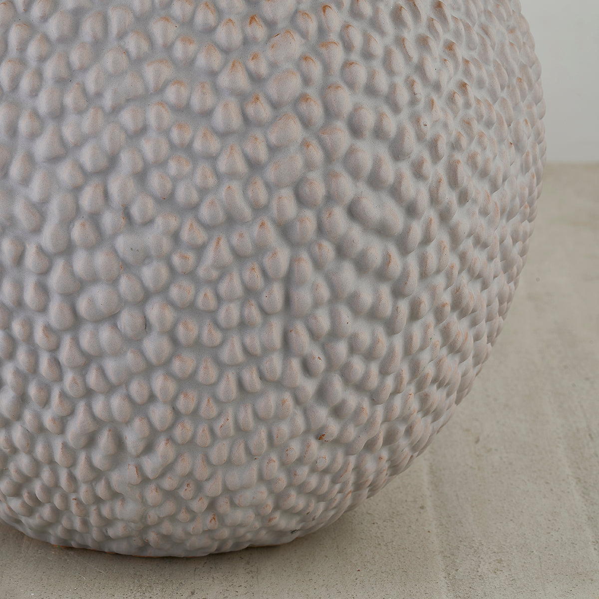 Troy Crater Table Lamp Patina Brass Ceramic White Gold Detail 2
