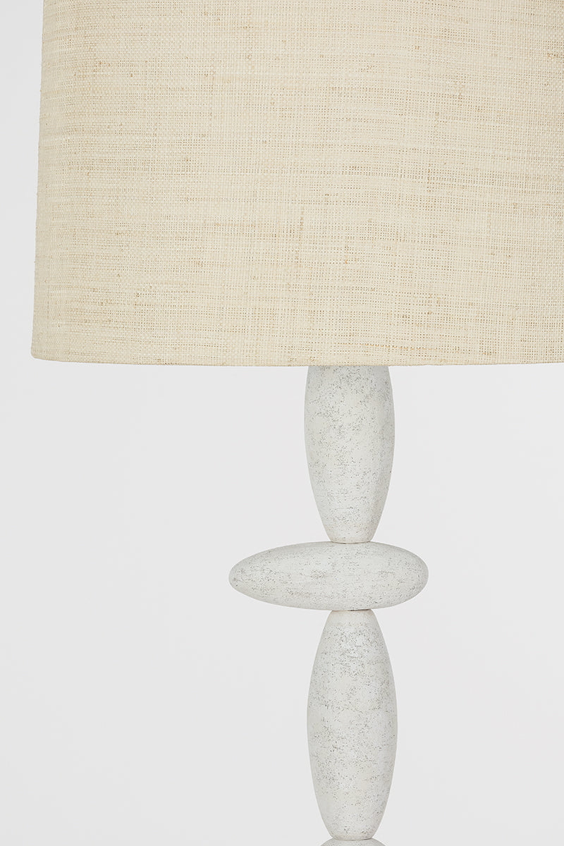Troy Cullen Floor Lamp Vintage Gold Leaf / Ceramic Gypsum Clay Detail 1