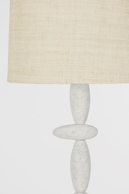 Troy Cullen Floor Lamp Vintage Gold Leaf / Ceramic Gypsum Clay Detail 1