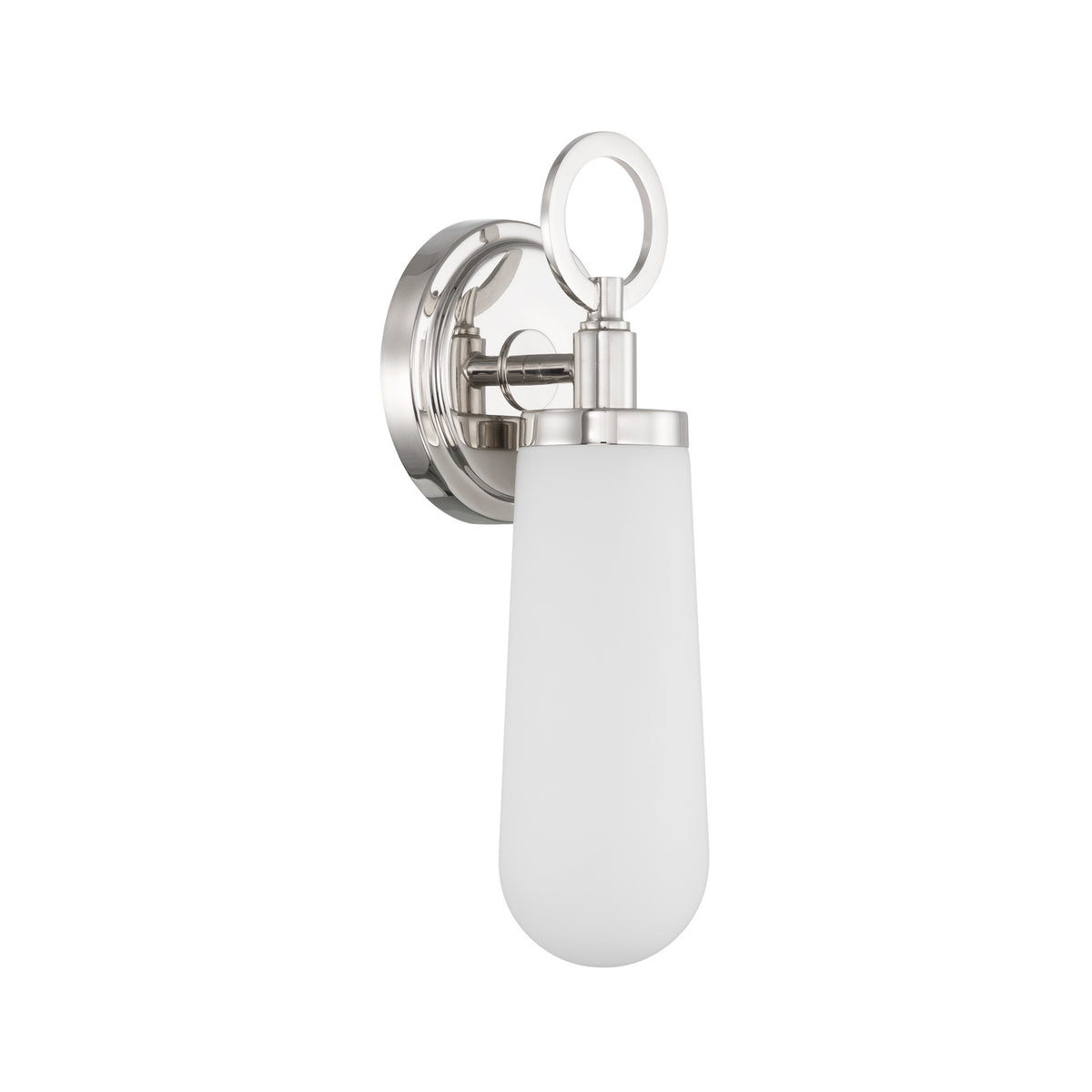 Crystorama Calvin LED Bath Sconce Polished Nickel - detail