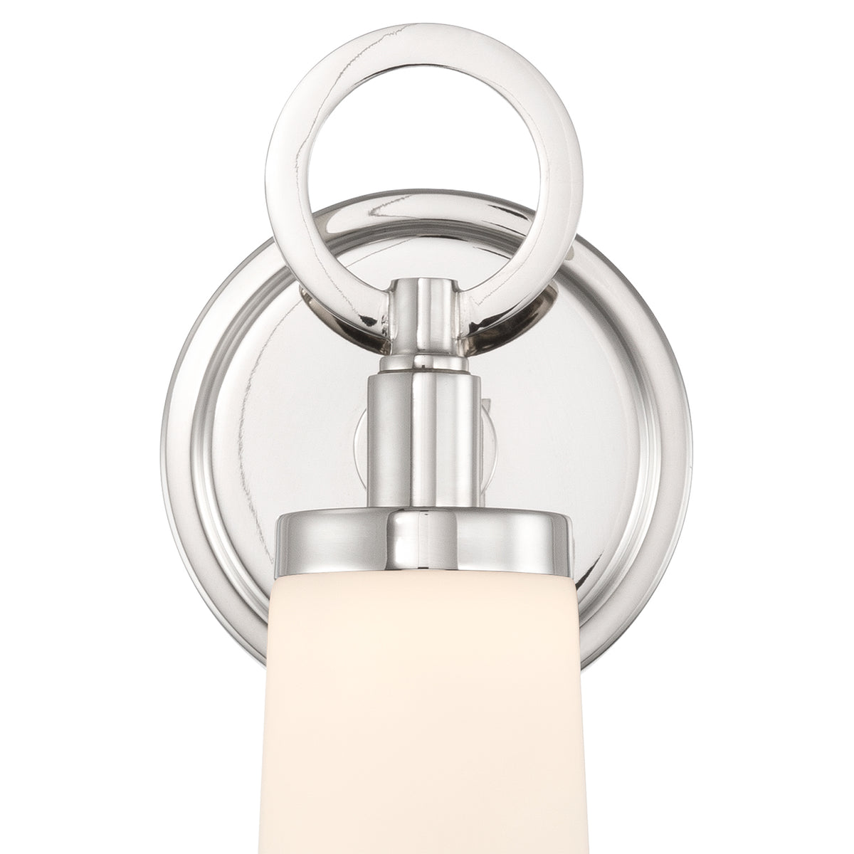 Crystorama Calvin LED Bath Sconce Polished Nickel - detail