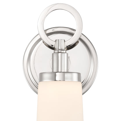 Crystorama Calvin LED Bath Sconce Polished Nickel - detail
