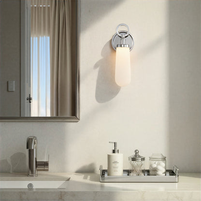 Crystorama Calvin LED Bath Sconce Polished Nickel - lifestyle