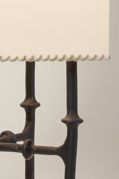 Hudson Valley Cy 3-Light Floor Lamp Black Iron detail view 6