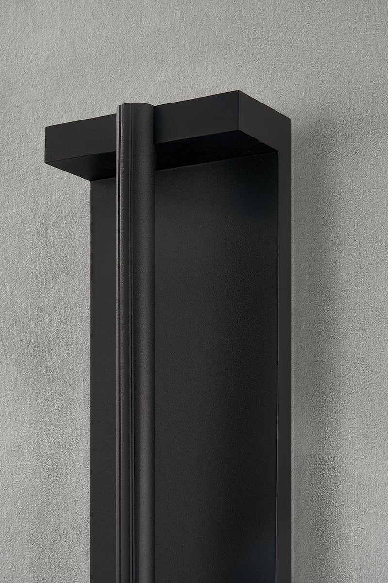Troy Calla Outdoor Wall Sconce Textured Black Detail 2