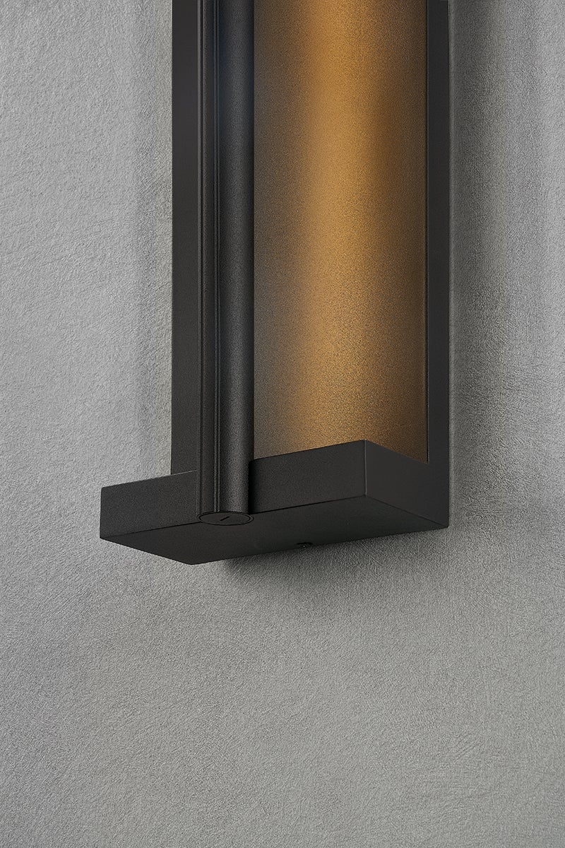 Troy Calla Outdoor Wall Sconce Textured Black Detail 1