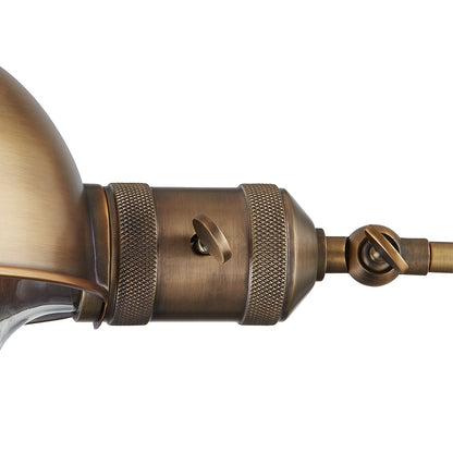 Troy Cannon Plug-In Wall Sconce Patina Brass Detail 1