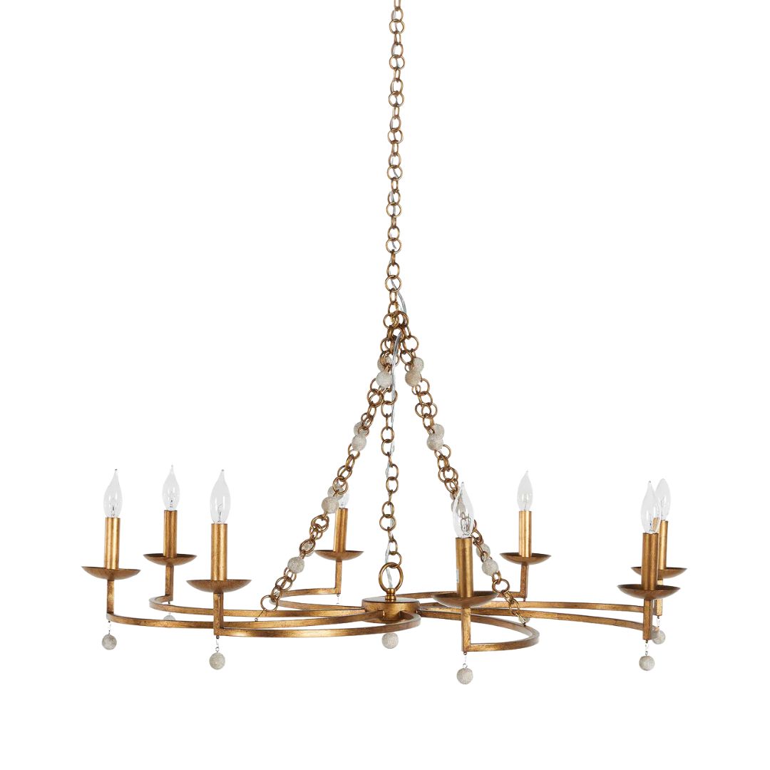 Gabby Carrie Chandelier Antique Gold
