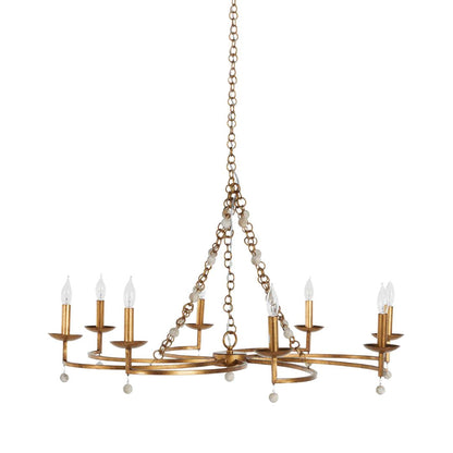 Gabby Carrie Chandelier Antique Gold