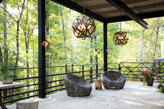 Hinkley Carson Outdoor Pendant Vintage Iron
