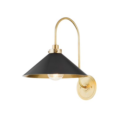 Hudson Valley Clivedon Wall Sconce Aged Brass, Distressed Bronze