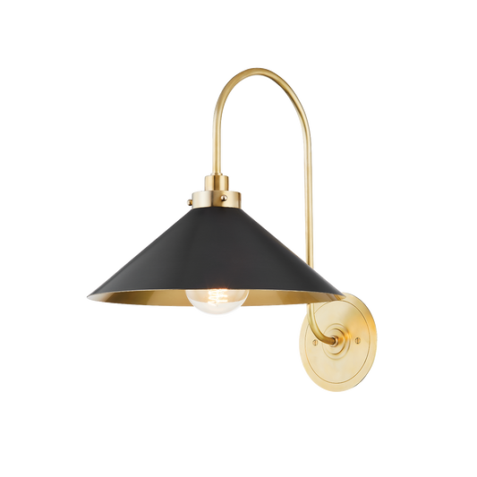Hudson Valley Clivedon Wall Sconce Aged Brass, Distressed Bronze