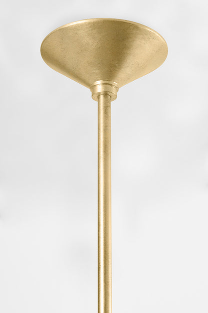 Troy Costa Mesa Pendant Vintage Gold Leaf Detail 2