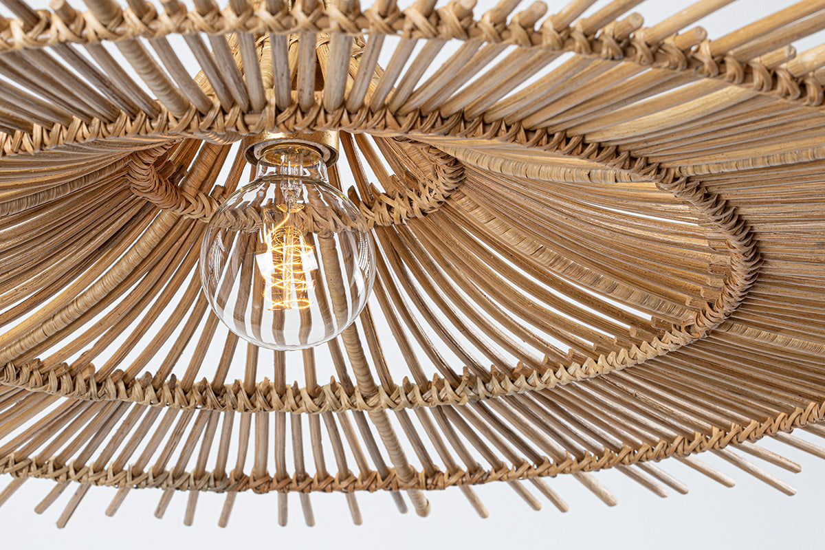 Troy Costa Mesa Pendant Vintage Gold Leaf Detail 3