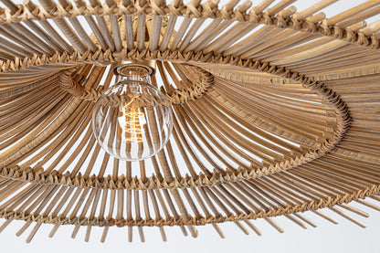 Troy Costa Mesa Pendant Vintage Gold Leaf Detail 3
