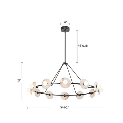 Dahlia 46" LED Chandelier