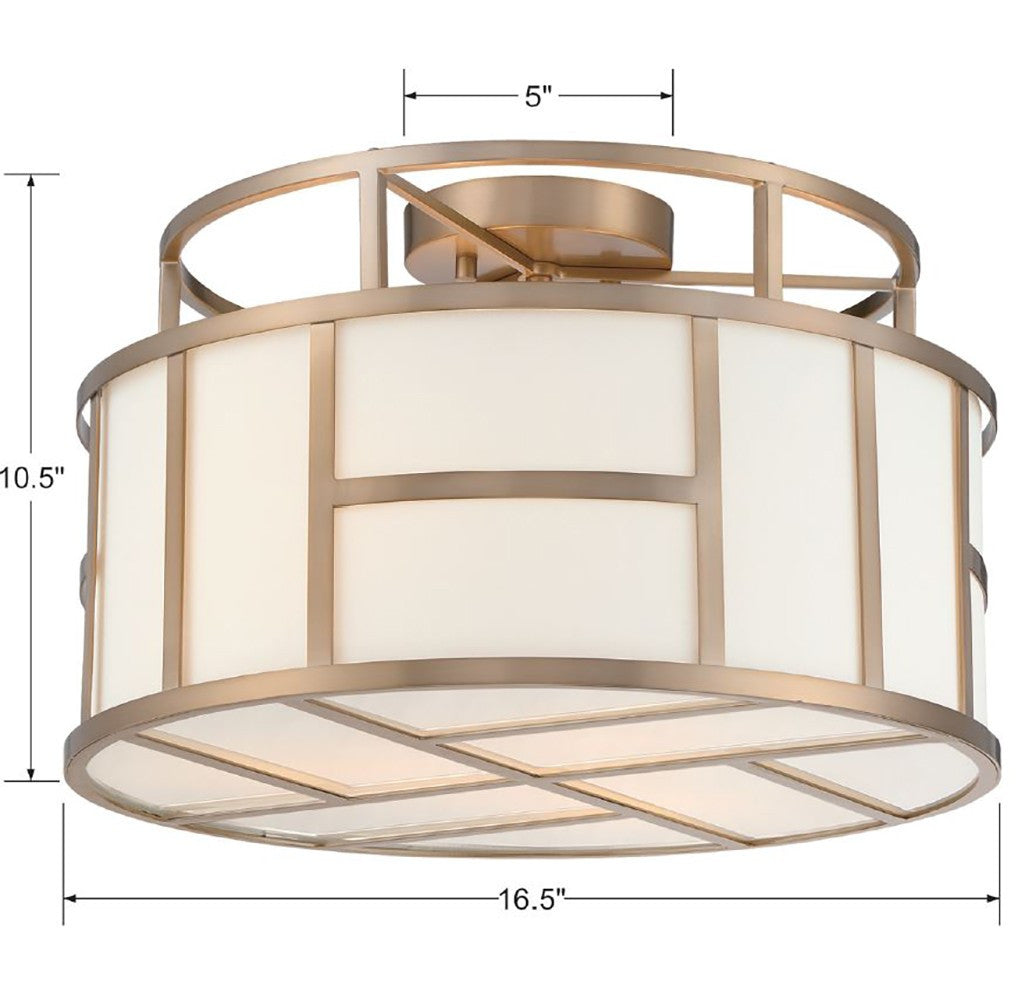 Flush Mounts-Crystorama-DAN-400