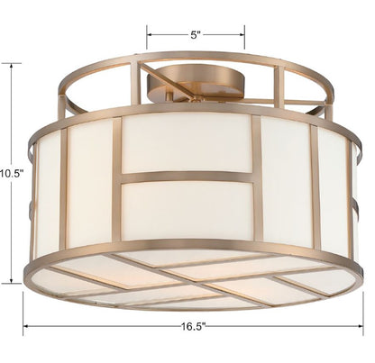 Flush Mounts-Crystorama-DAN-400