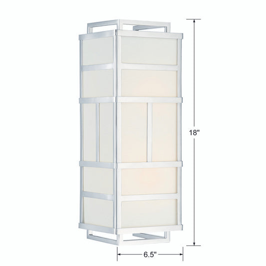 Danielson 2 Light Polished Nickel Wall Mount