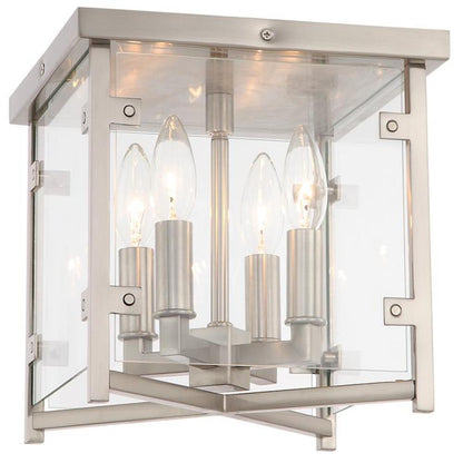 Crystorama Danbury Flush Mount Brushed Nickel