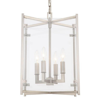 Crystorama Danbury Mini Chandelier Brushed Nickel