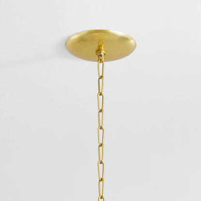 Hudson Valley Darcia 7-Light Chandelier Aged Brass detail view 4