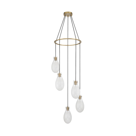Crystorama Davis 5-Light Pendant - detail