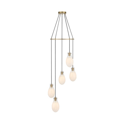 Crystorama Davis 5-Light Pendant - detail