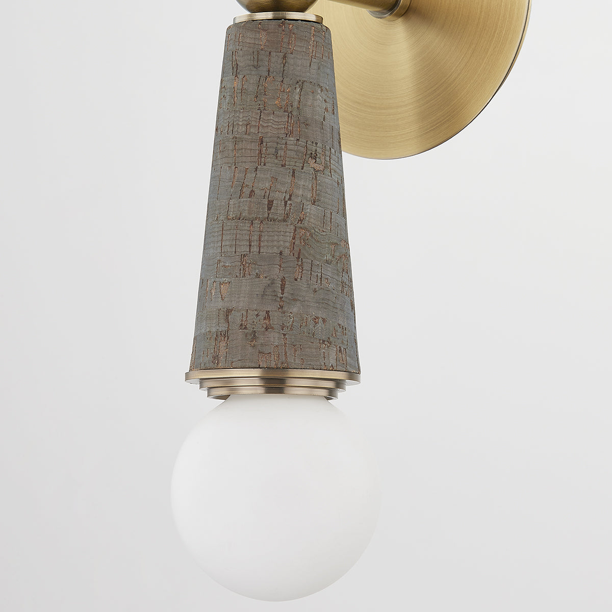 Troy Dax Wall Sconce Patina Brass Detail 1