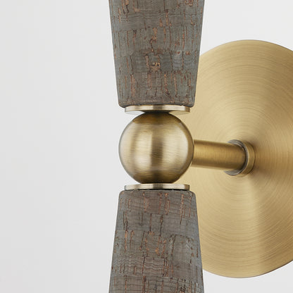 Troy Dax Wall Sconce Patina Brass Detail 2