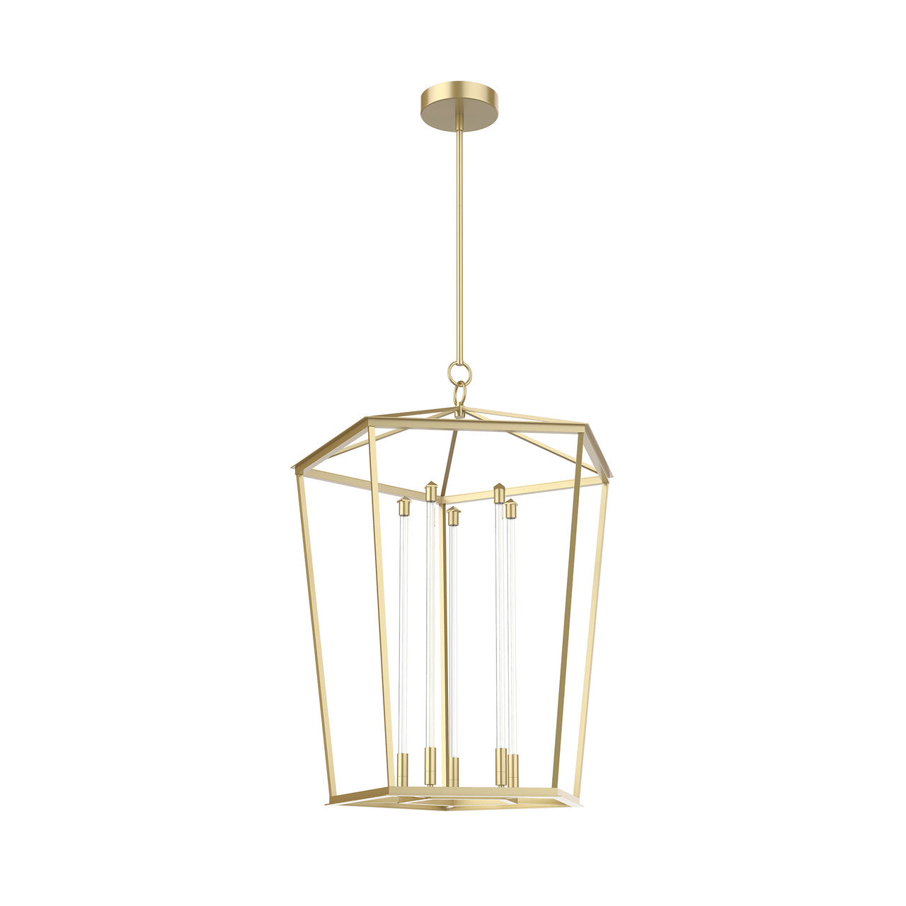 Alora Lighting Delphine LED Pendant Natural Brass
