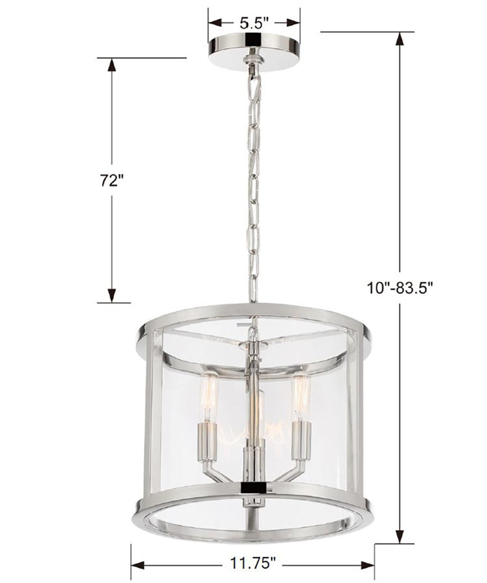 Foyer/Hall Lanterns-Crystorama-DEV-B8003
