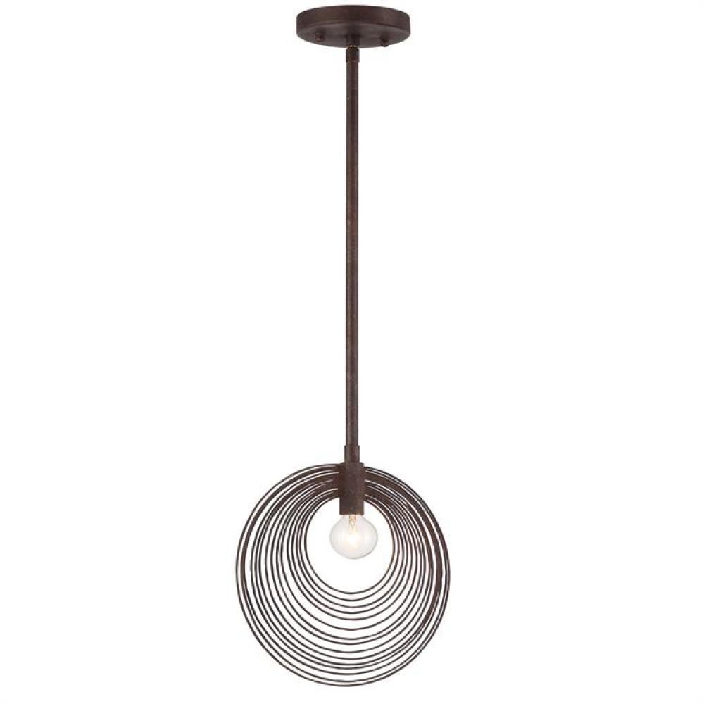 Crystorama Doral Mini Pendant Forged Bronze
