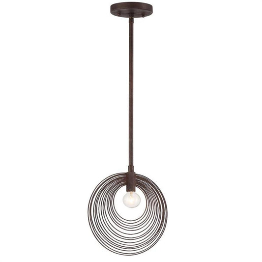 Crystorama Doral Mini Pendant Forged Bronze