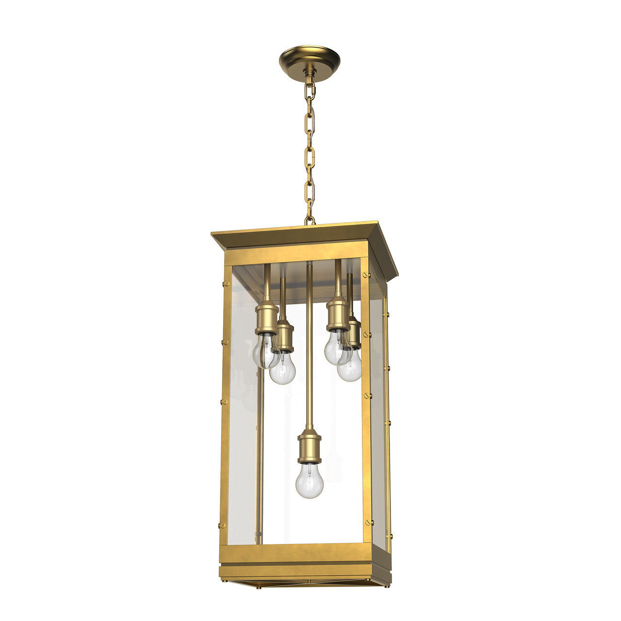 Alora Lighting Douglas Pendant, 5-Light, Vintage Brass, 26.25"H PD351018VB