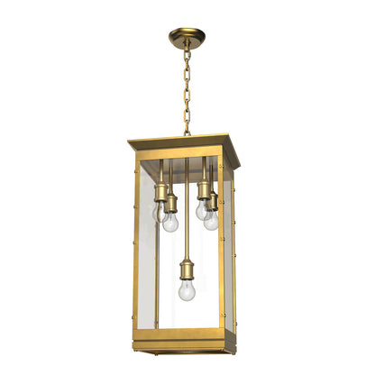 Alora Lighting Douglas Pendant, 5-Light, Vintage Brass, 26.25"H PD351018VB