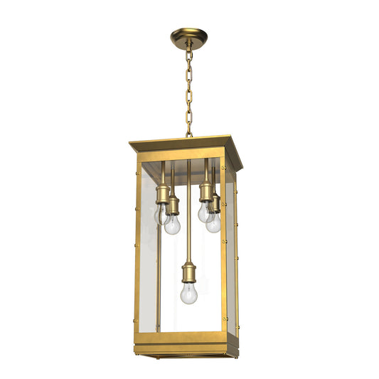 Alora Lighting Douglas Pendant, 5-Light, Vintage Brass, 26.25"H PD351018VB