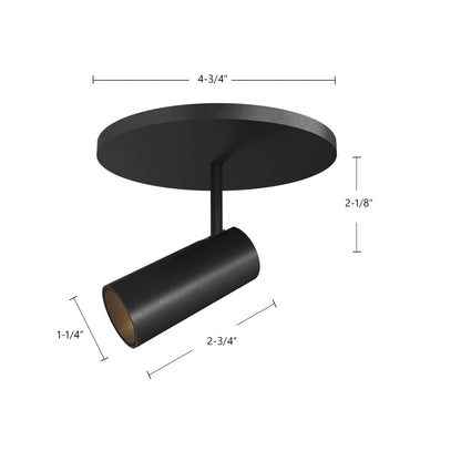 Downey 3" 1-Light LED Semi-Flush Mount