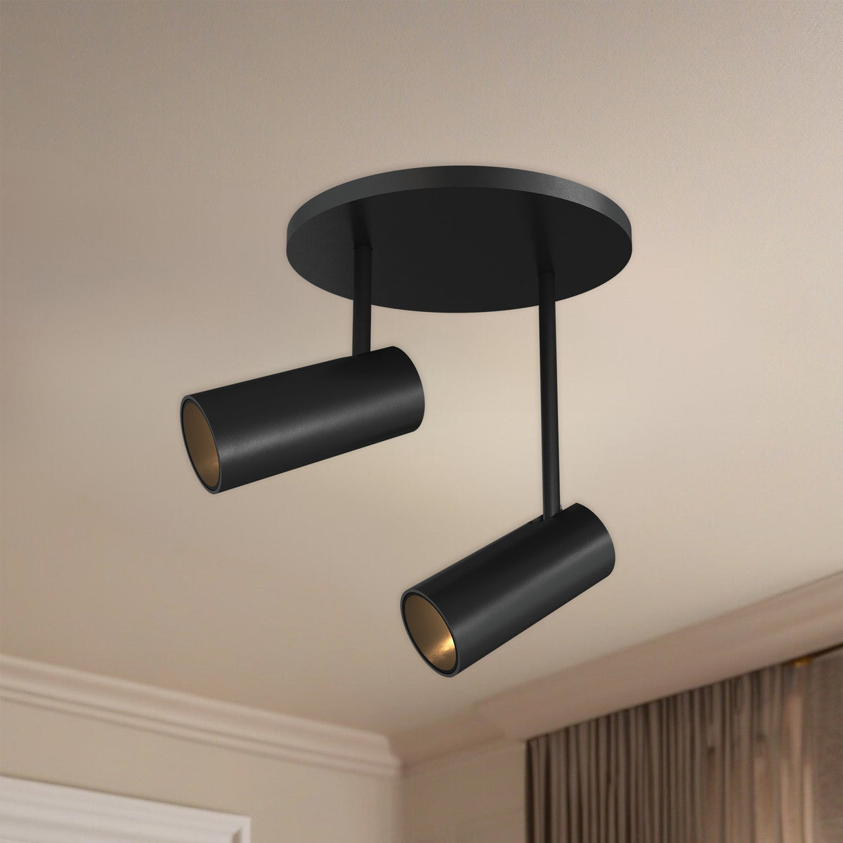 Downey 3" 2-Light LED Semi-Flush Mount