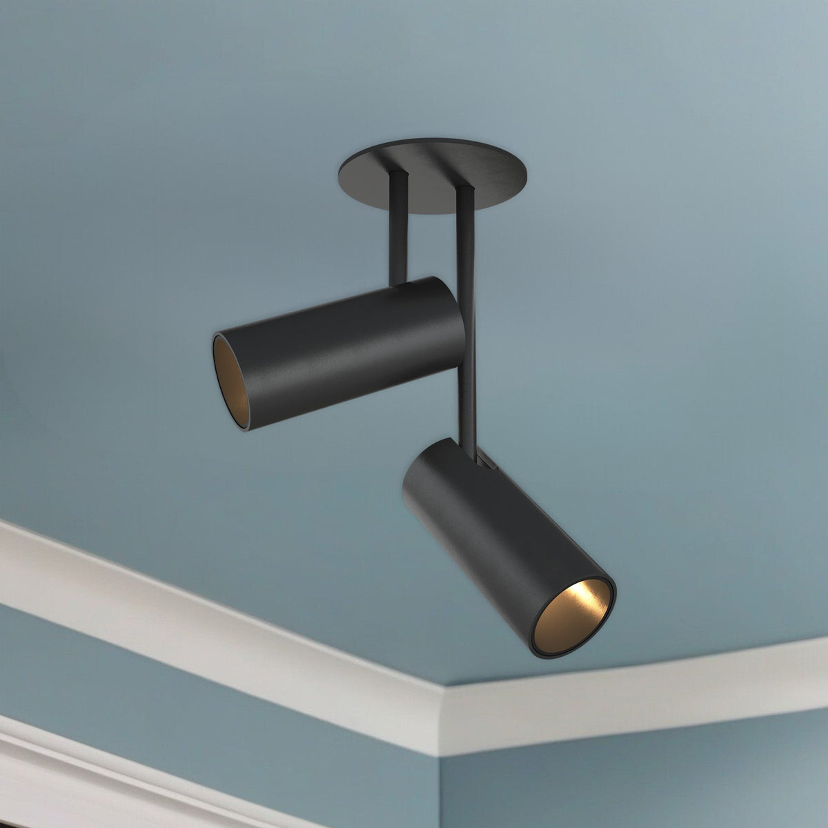 Downey 2" 2-Light LED Semi-Flush Mount