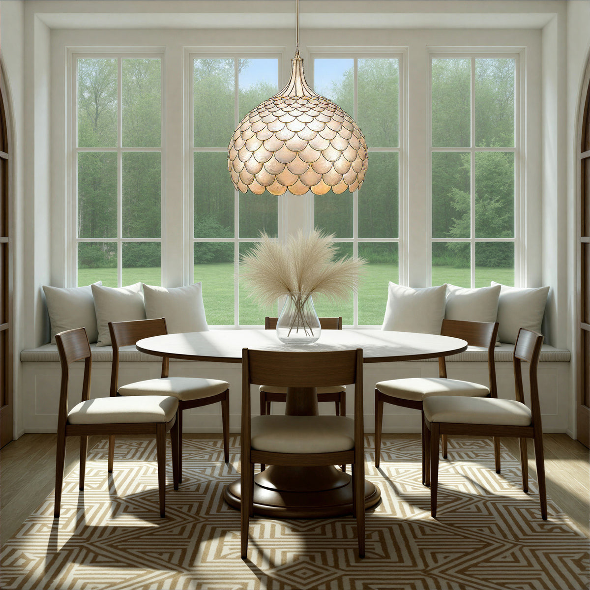Crystorama Darby 21" 5-Light Pendant - lifestyle
