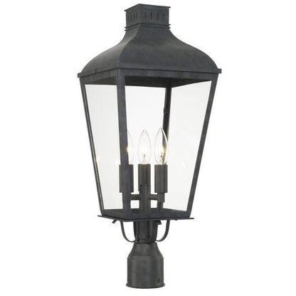Crystorama Dumont Post Light Graphite