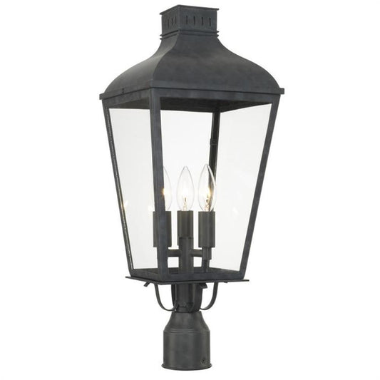 Crystorama Dumont Post Light Graphite