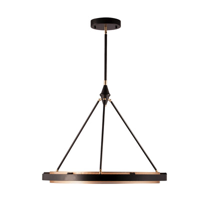 Alora Lighting Duo 32-in LED Pendant Classic Black, Gold Shimmer