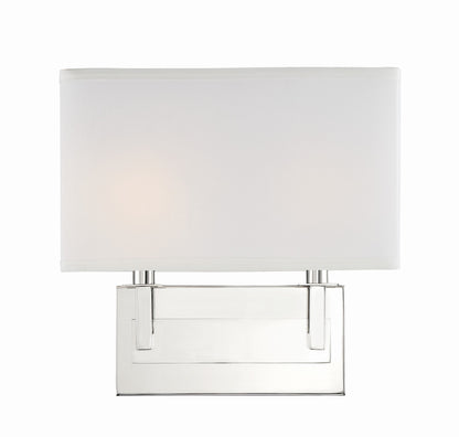 Crystorama Durham Wall Sconce Black Forged