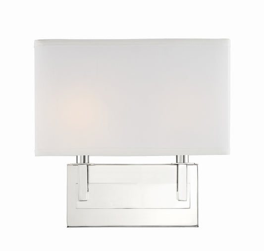 Crystorama Durham Wall Sconce Black Forged