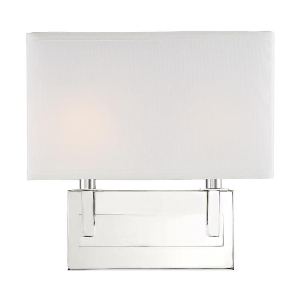Crystorama Durham Wall Sconce Polished Nickel