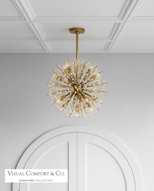 Visual Comfort Signature Dickinson Chandelier Polished Nickel